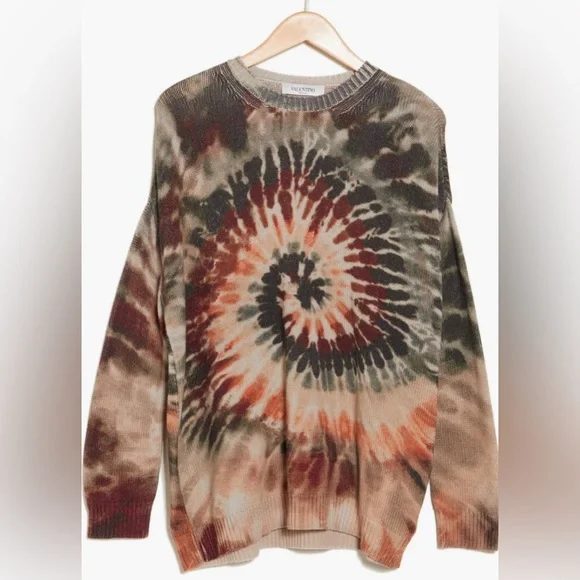 Valentino Tie-Dye Oversize Cashmere Sweater - Picture 3 of 10